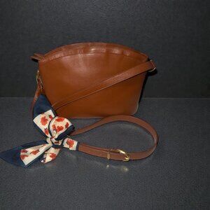 VTG Coach Madison Pierre Bag 4406 British Tan Caviar Leather Double Zip Italy 94